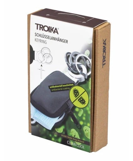 Troika Keyring with Coin Pouch – Dark Grey