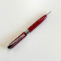 RED PEN IN POUCH RED AND SILVER BALL POINT FAUX LEATHER POUCH