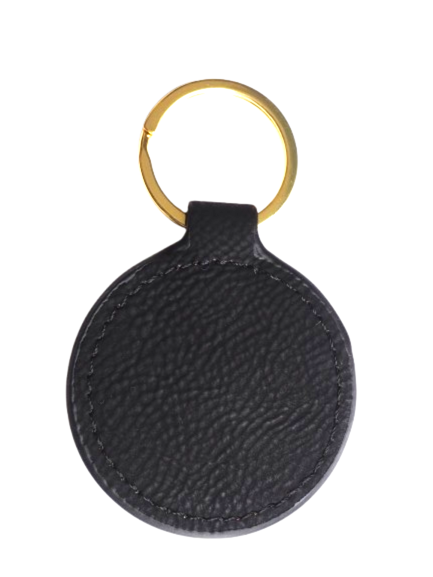 2 Piece 3D Flower Faux Leather Keyring