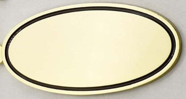 Gold Cross Oval Base Keyring