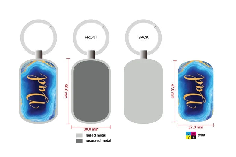 Dad Keyring