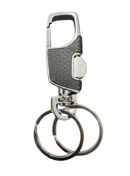 Black And Silver Keyring Accessory