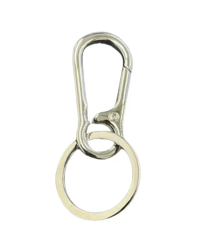 Carabiner Plain Silver Keyring Accessory