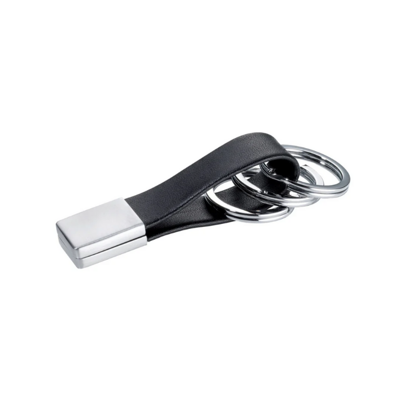 Troika Twister Quick Release Leather Loop 3 Keyrings Accessory
