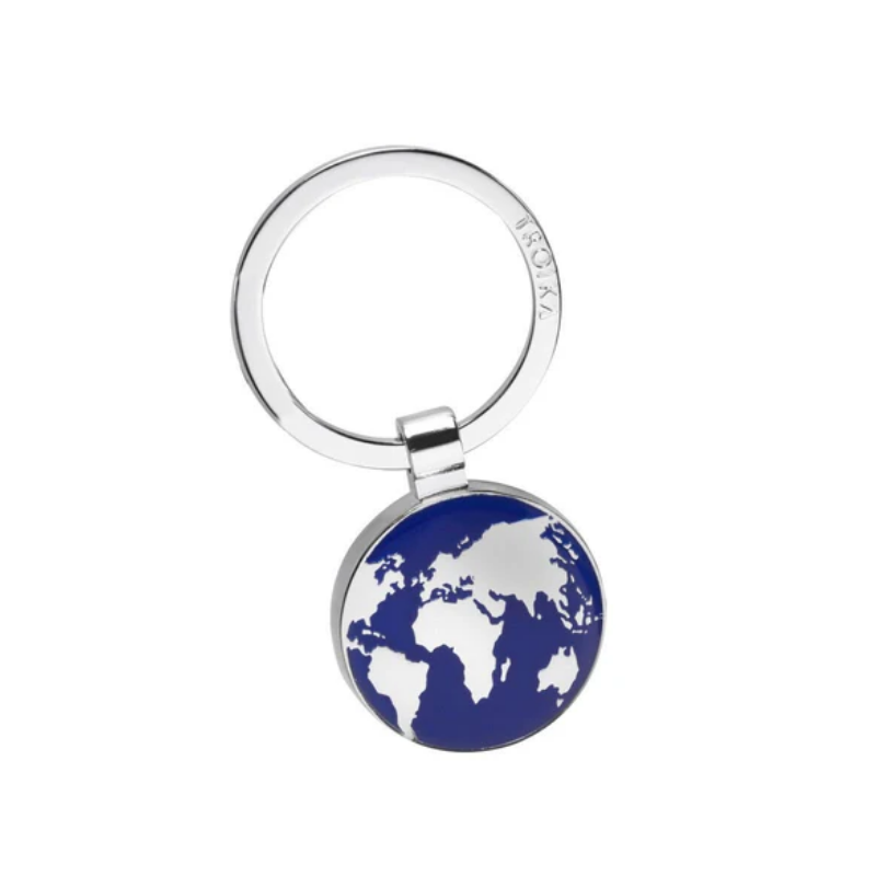 Around The World Globe Keyring