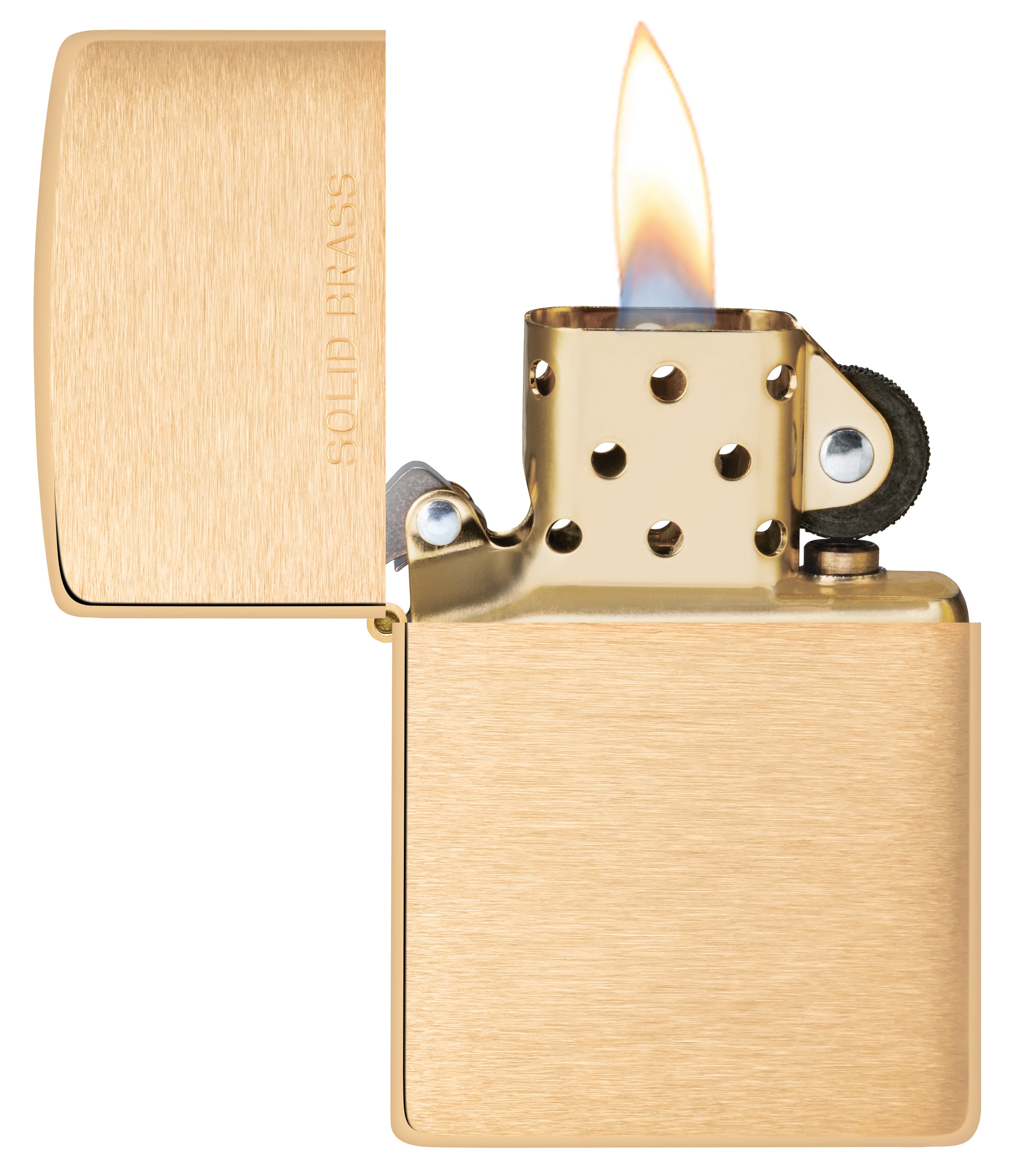 Zippo Brushed Brass Lighter