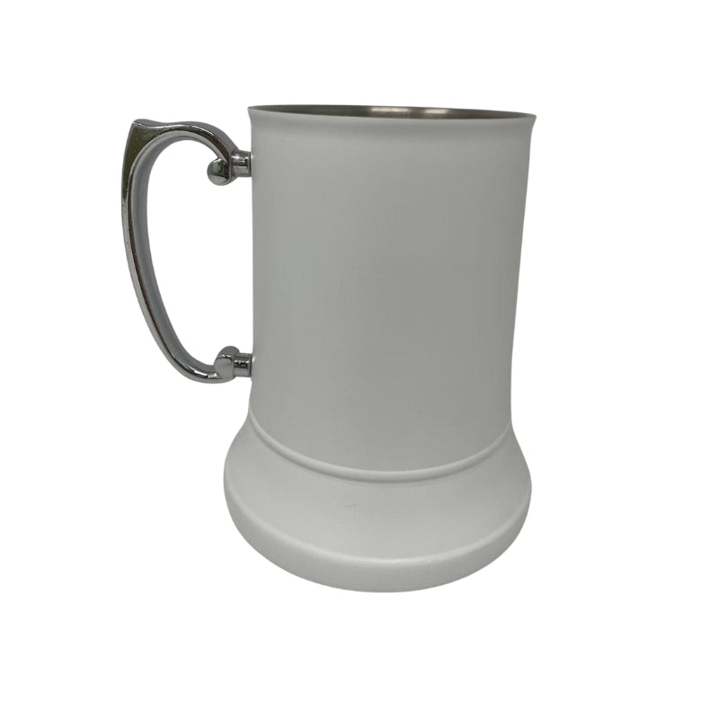 Matte White Tankard -  Stainless Steel - Add Personalisation