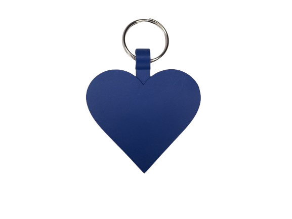 Matte Coloured Heart Pet Tags