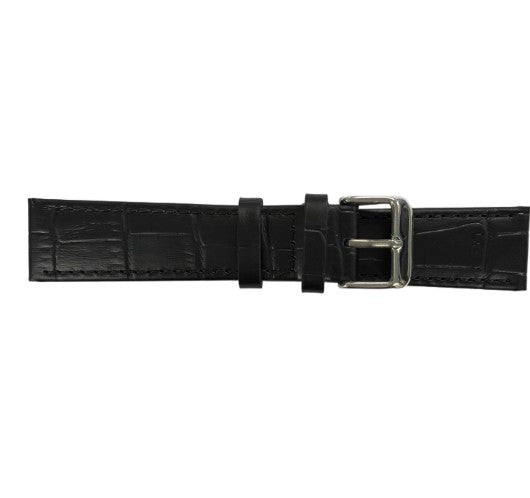 20mm Black Croco Basic Leather Band X
