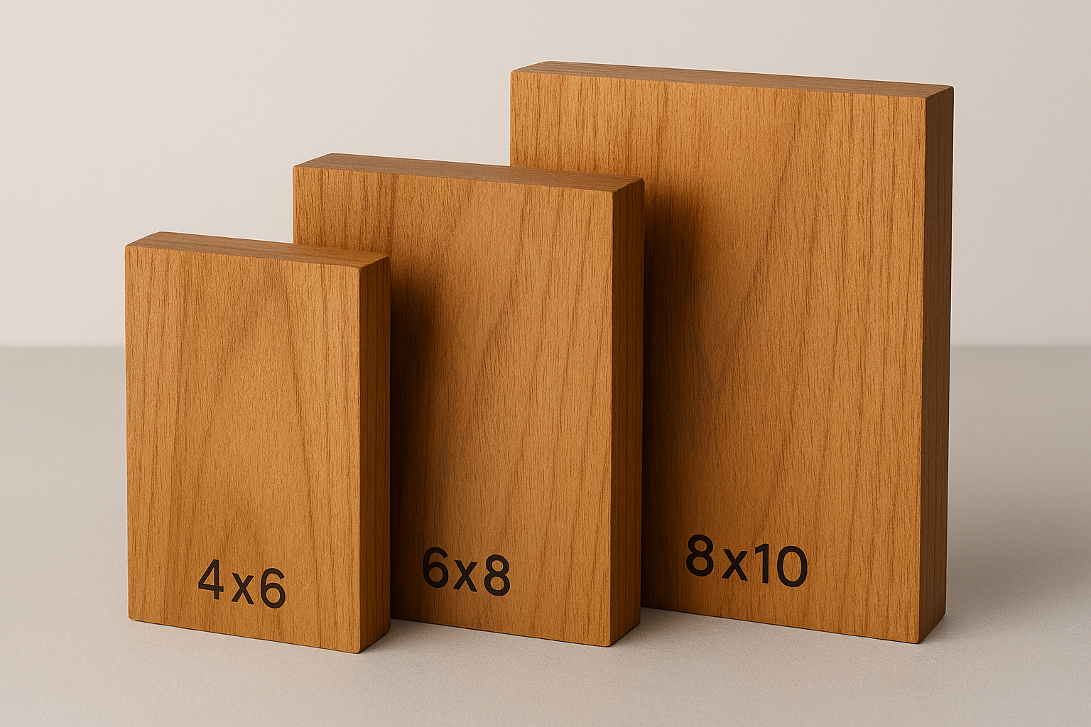 Wood Rectangle Photo Block