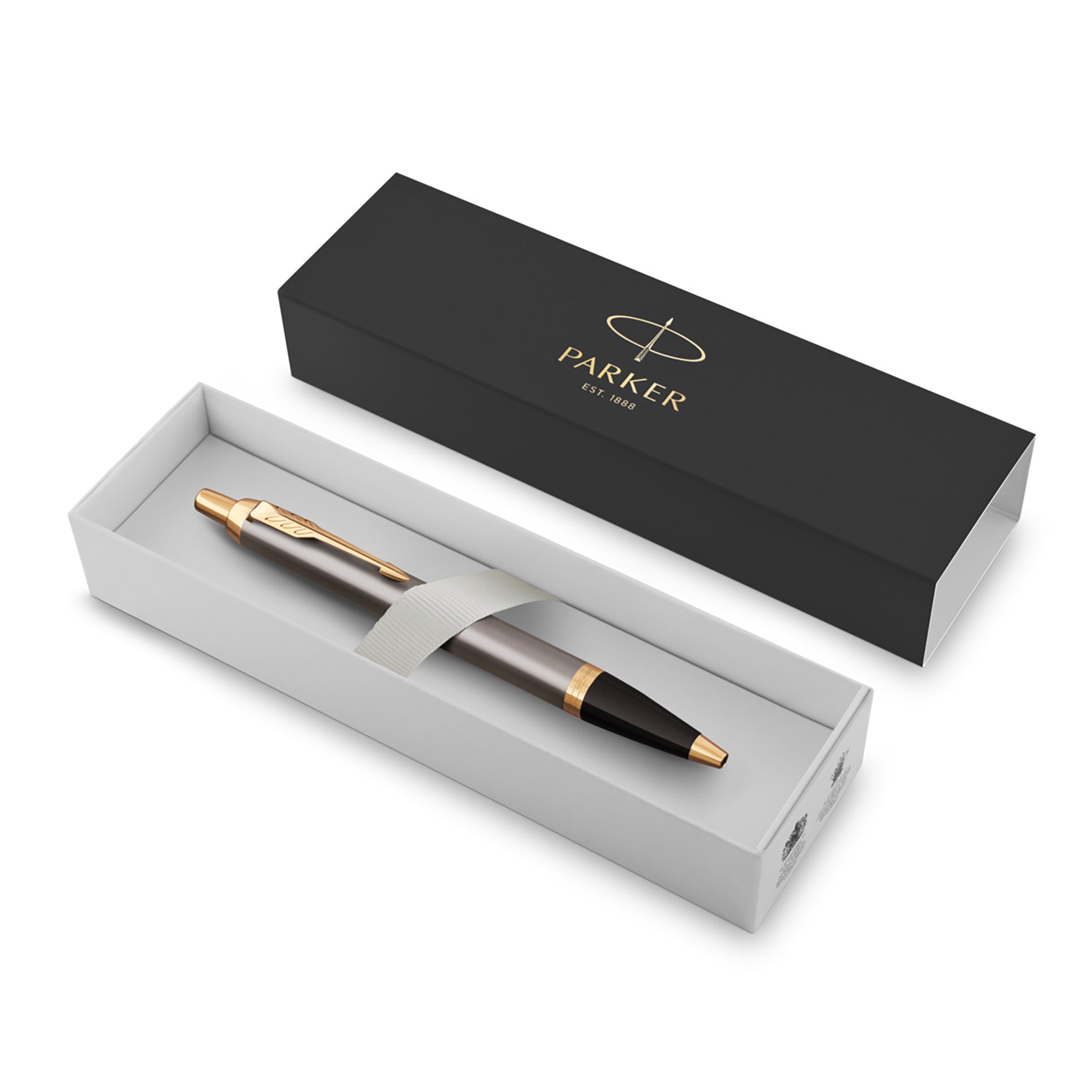 Parker Pen IM Core Grey/Gold Trim Ball Point Pen