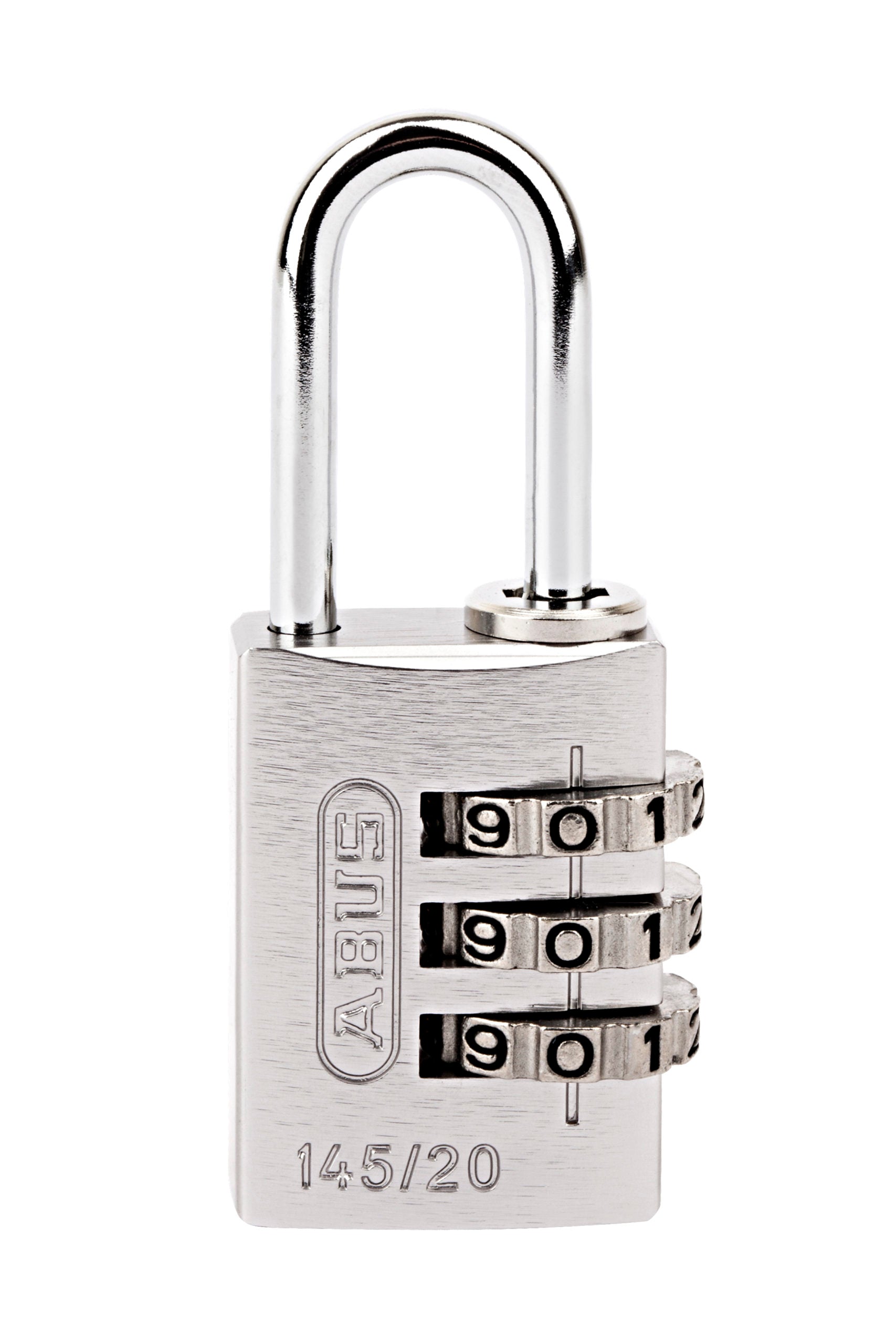 20mm Aluminium Combination Silver ABUS Padlock