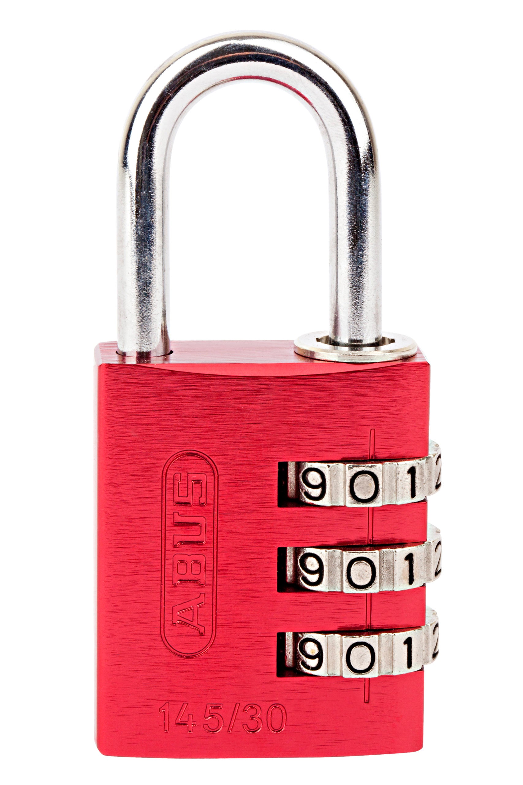 30mm Aluminium Combination Red ABUS Padlock