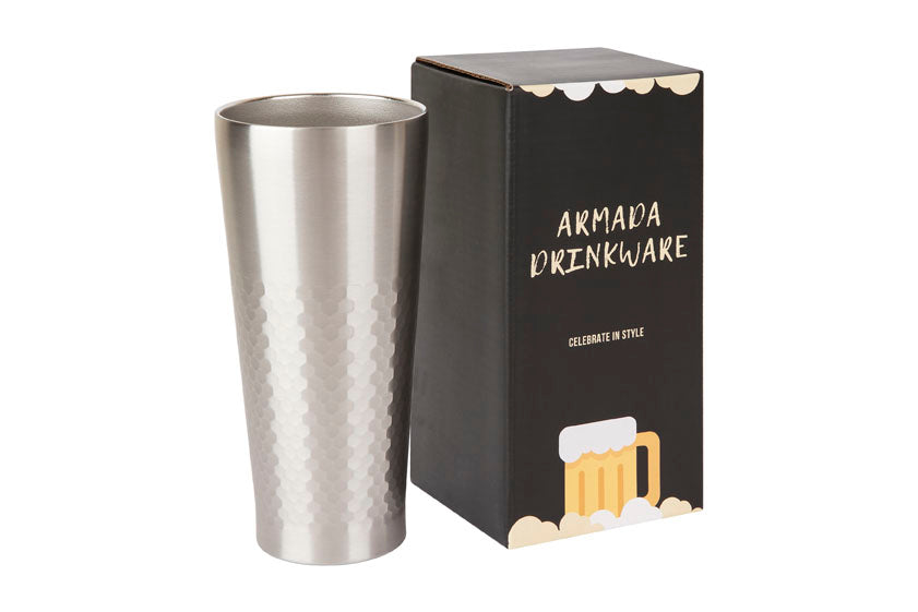 Hammered Finish Stainless Steel Tall Cup