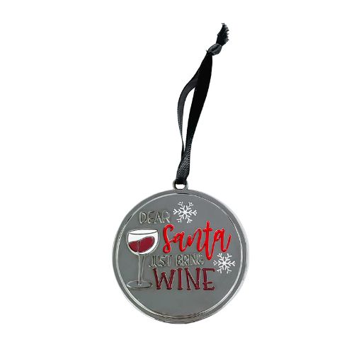 Just Bring Wine Christmas Keepsake