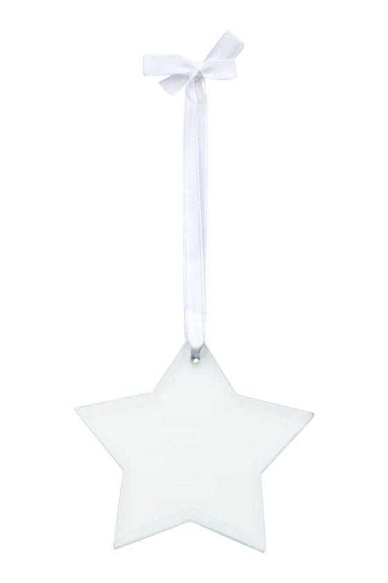 Glass Star Christmas Keepsake