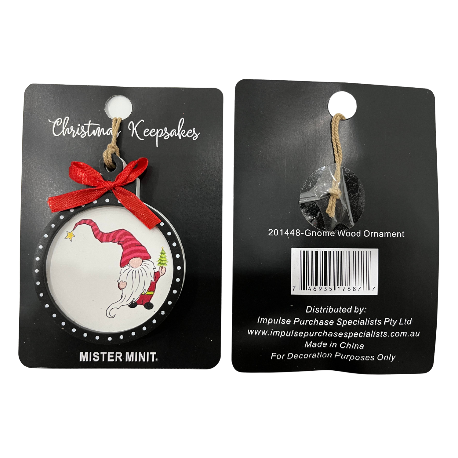 Nordic Elf Wooden Christmas Keepsake
