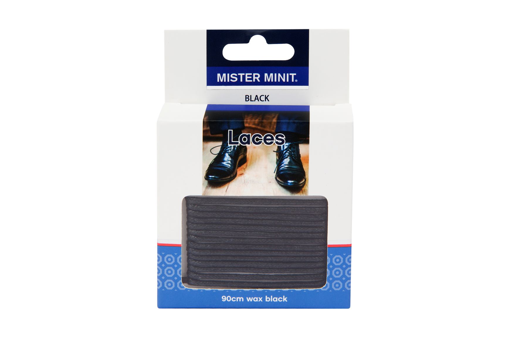 90cm Wax Black Laces