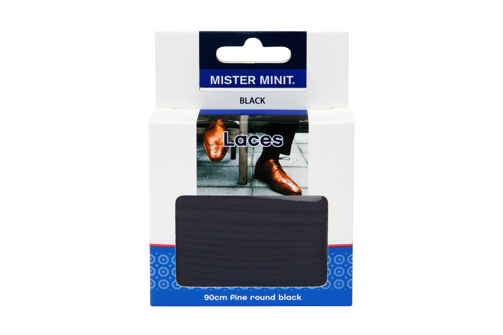 90cm Fine Round Black Laces