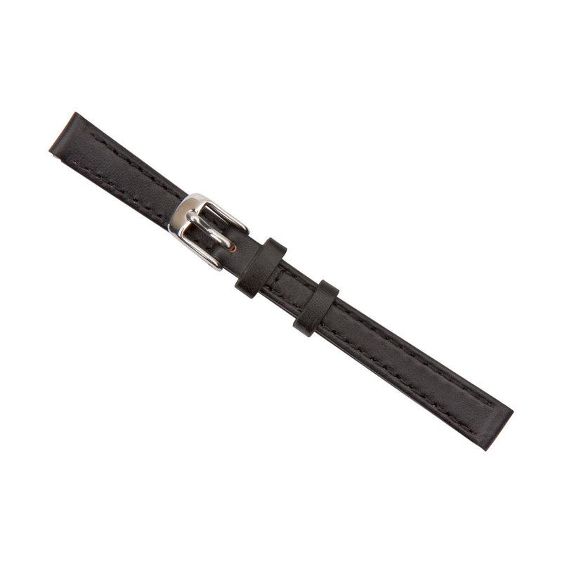 black calf leather watch band 10mm 2510110