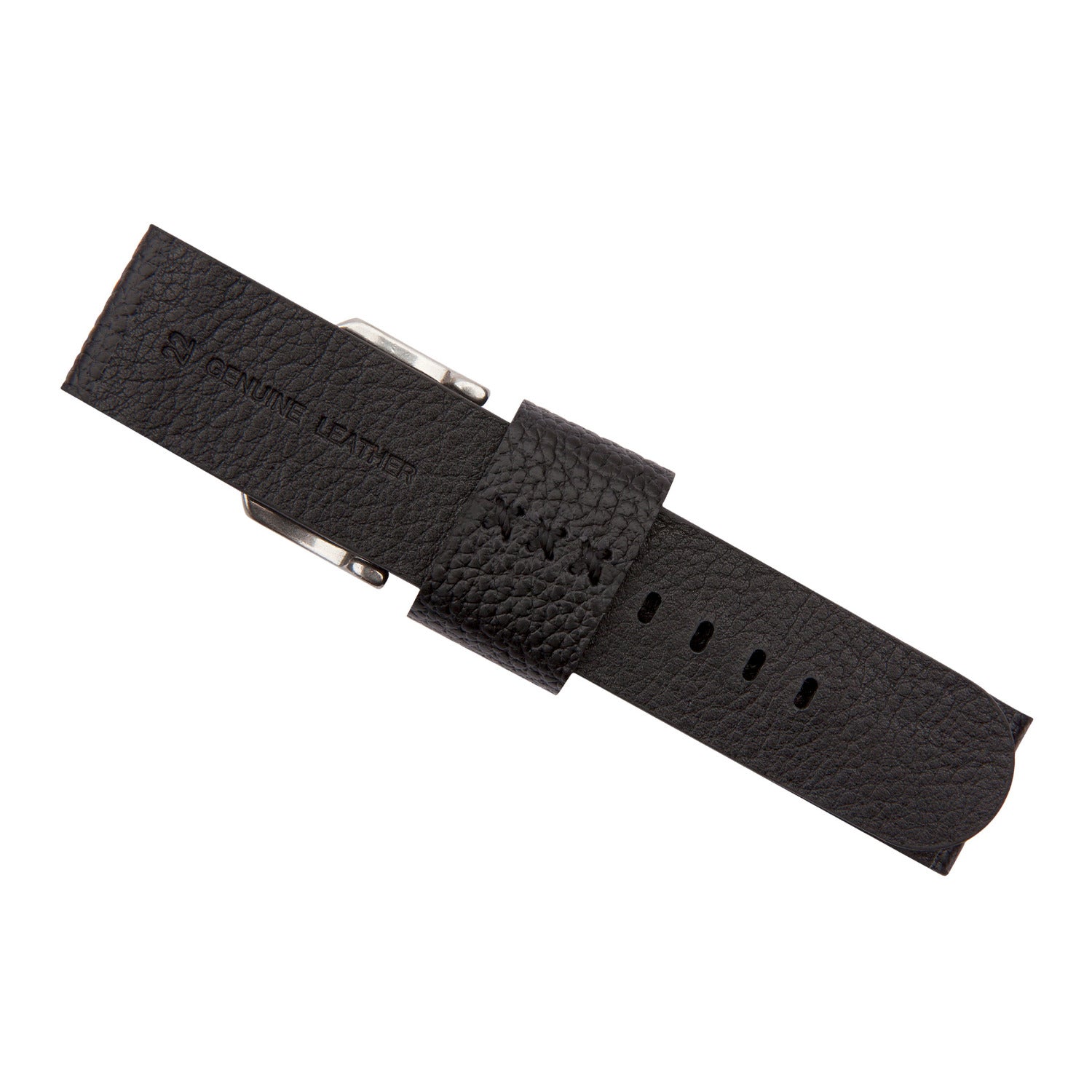 black vintage buffalo leather watch band 22mm 2511222 2