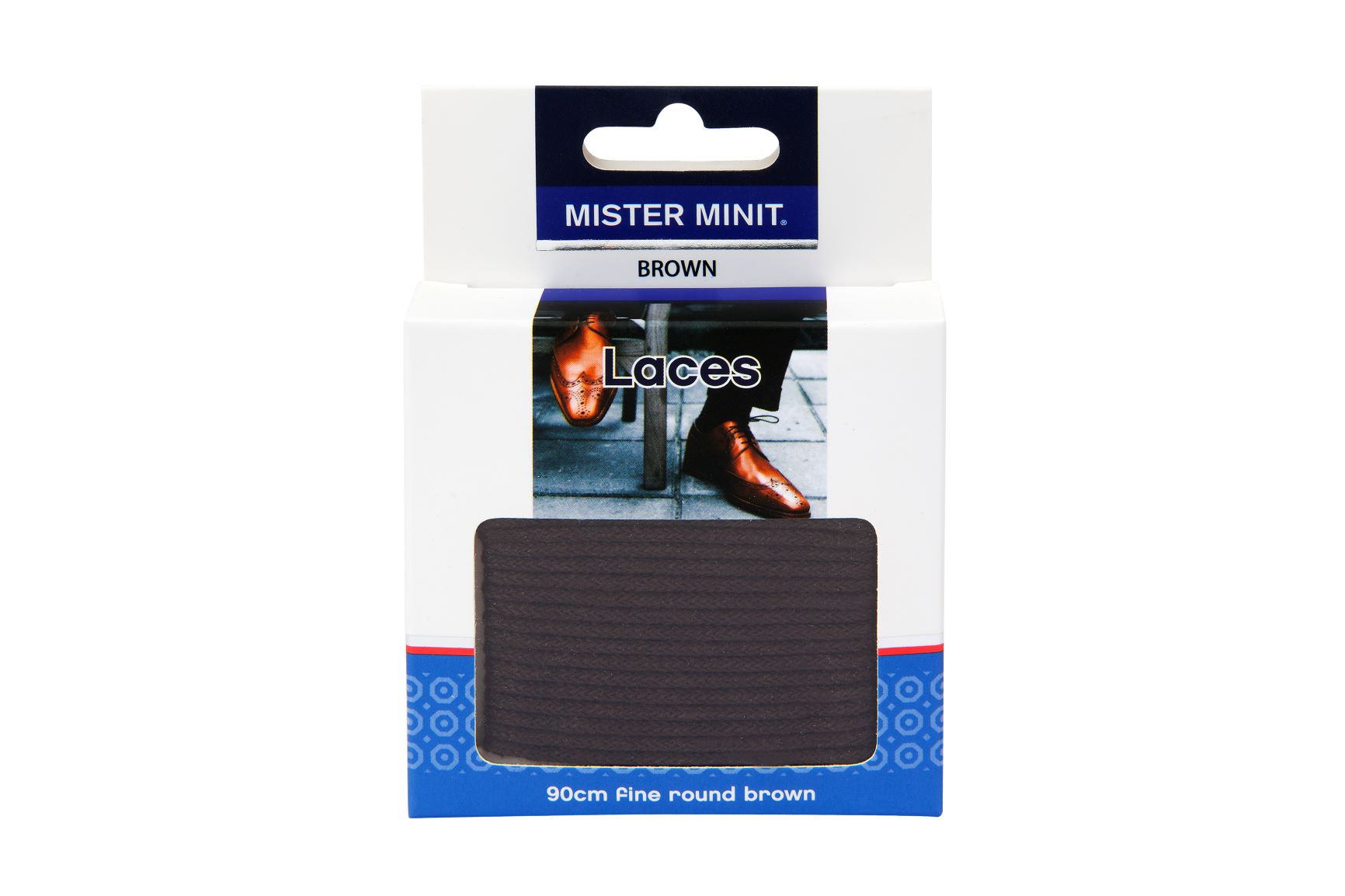 90cm Fine Round Brown Laces