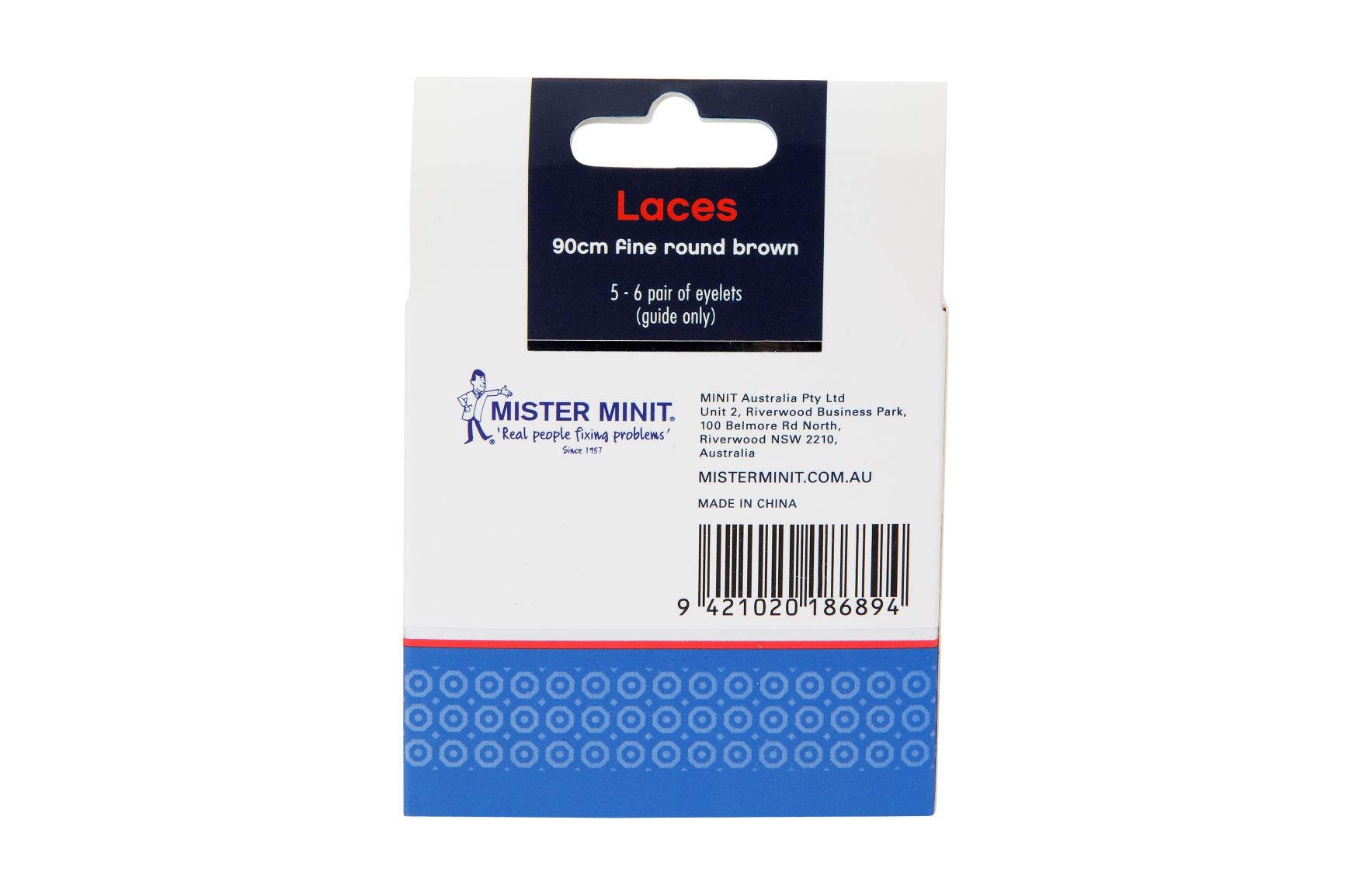 90cm Fine Round Brown Laces