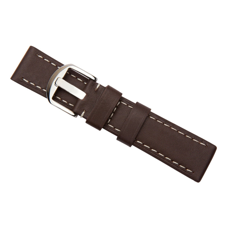 brown industrial calf leather watch band 2515022 22mm 1