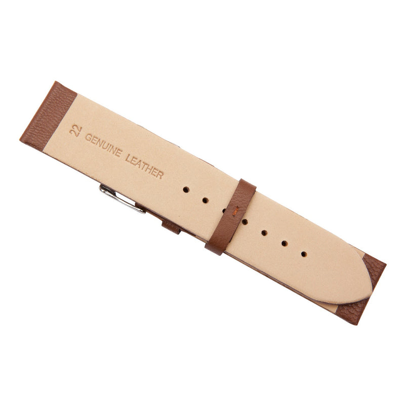 Brown Lambskin Leather Watch Band