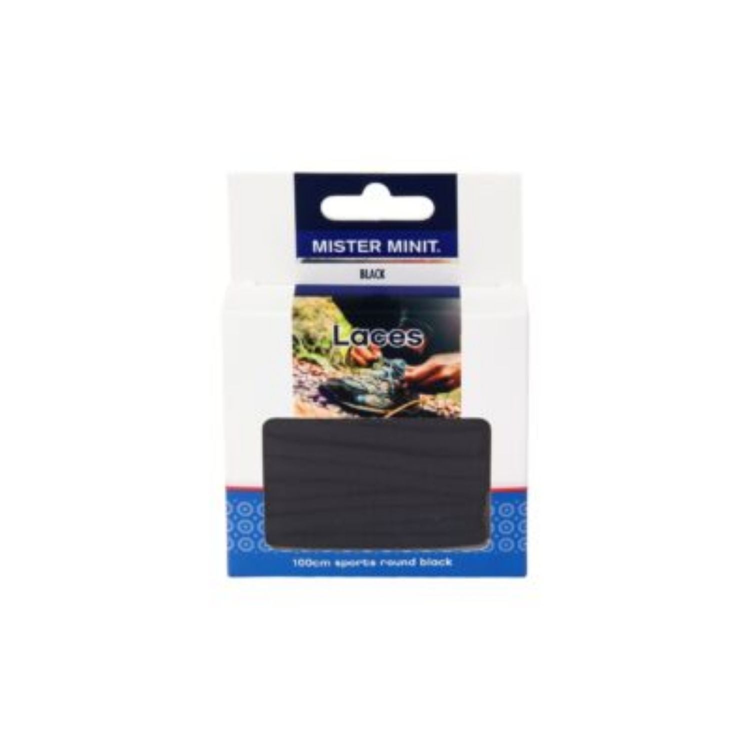 100cm Sports Round Black Laces