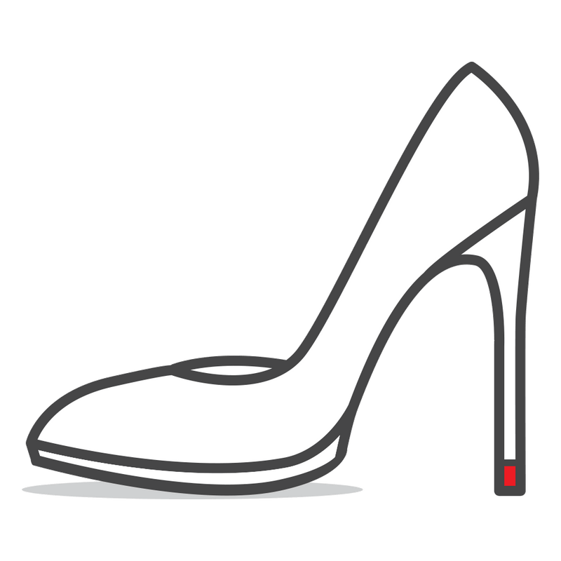high heels clip art black and white - Clip Art Library