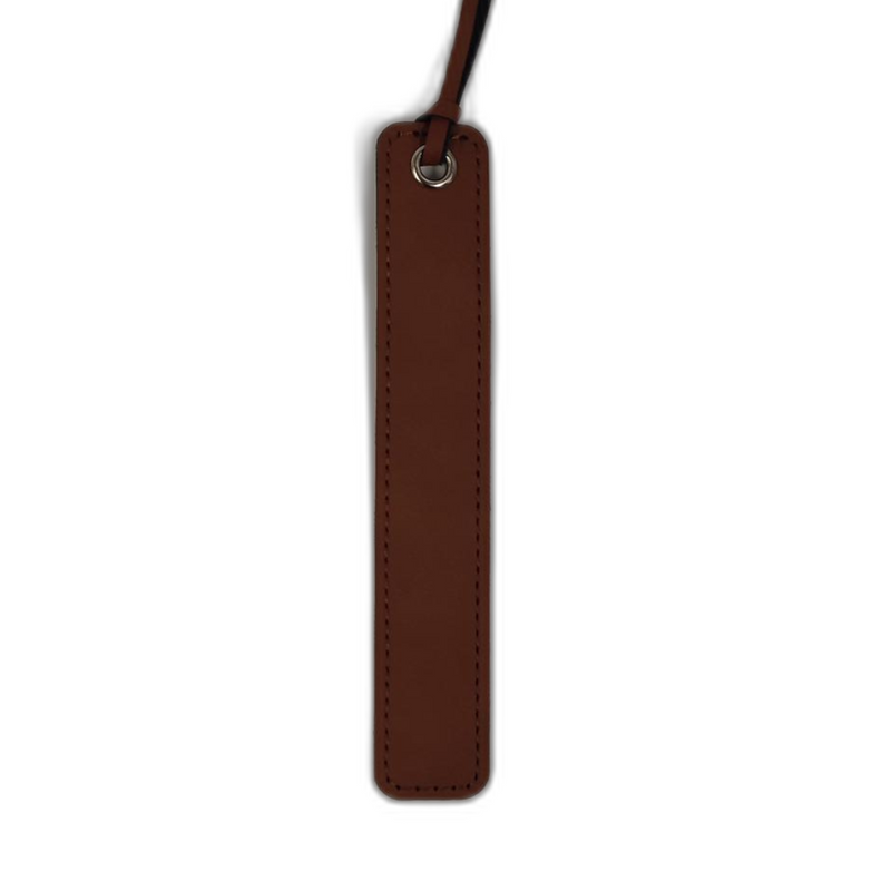 Faux Leather Tasseled Bookmark