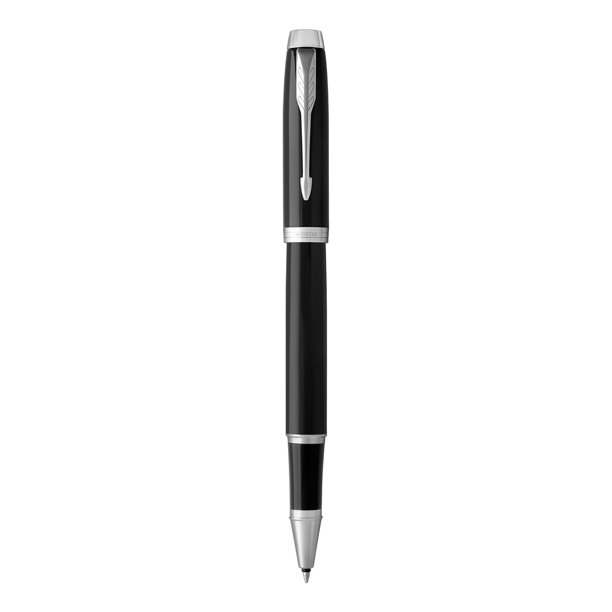 PARKER PEN IM THE FINISHING TOUCH SLATE & ROSE GOLD TRIM PARKER BP MED BLUE INK