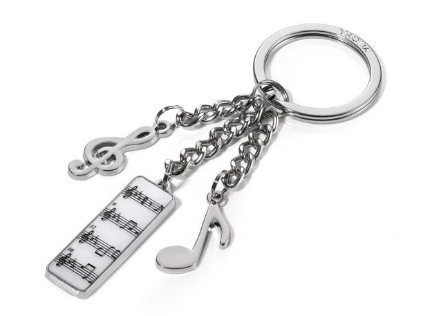Troika Symphony Music Themed Beethoven Charm Keyring Accessory