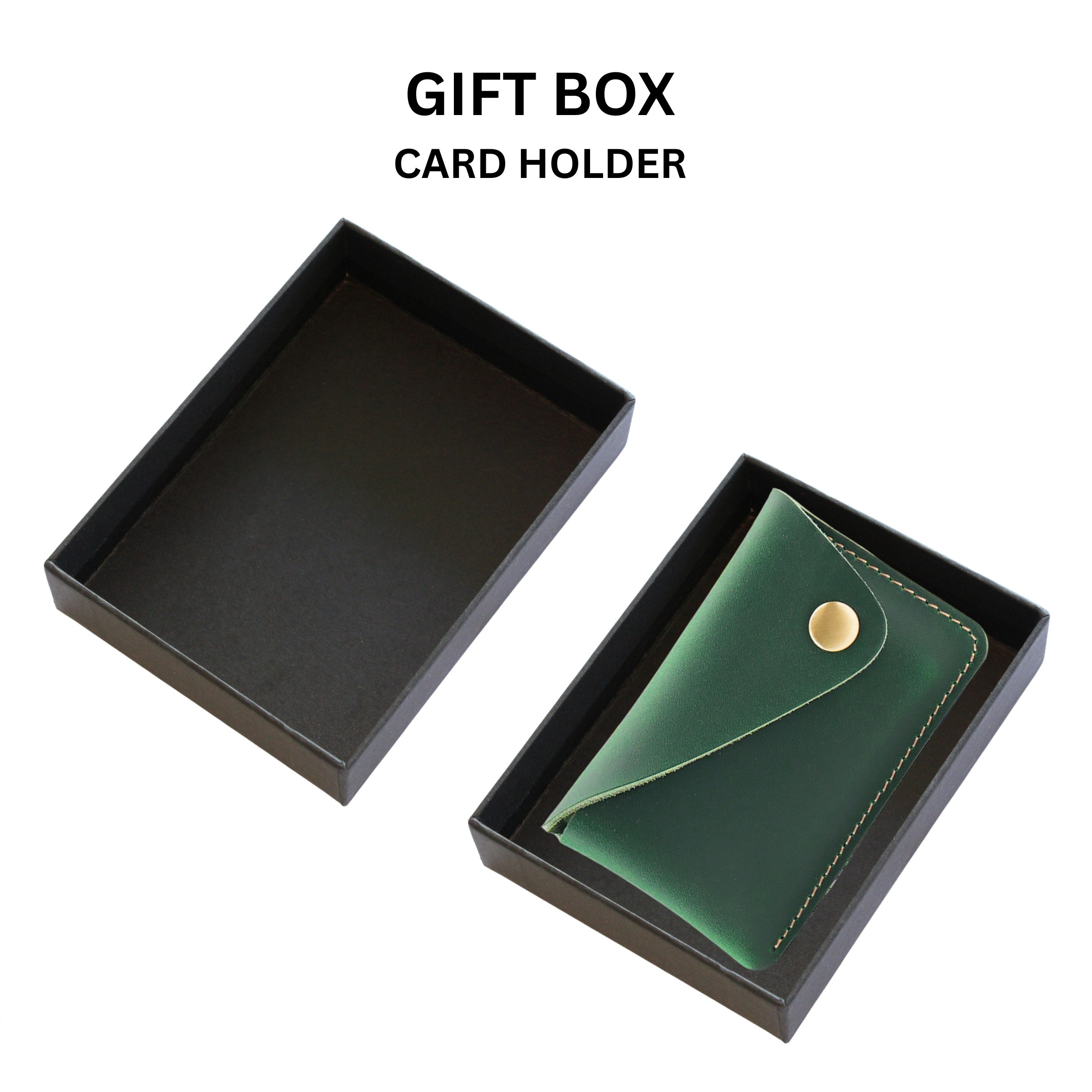 Enclosed Leather Card Holder