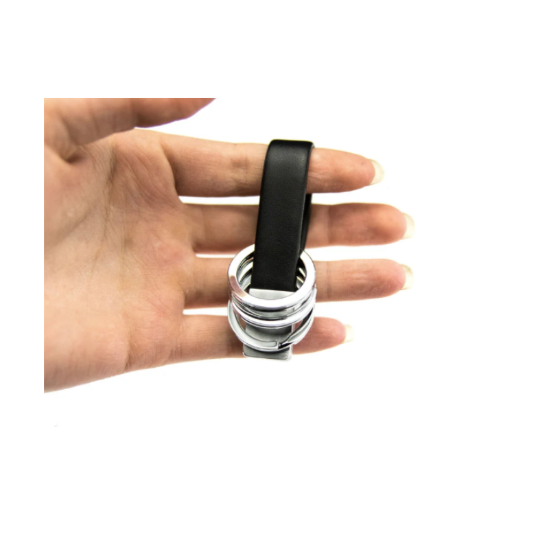Troika Twister Quick Release Leather Loop 3 Keyrings Accessory