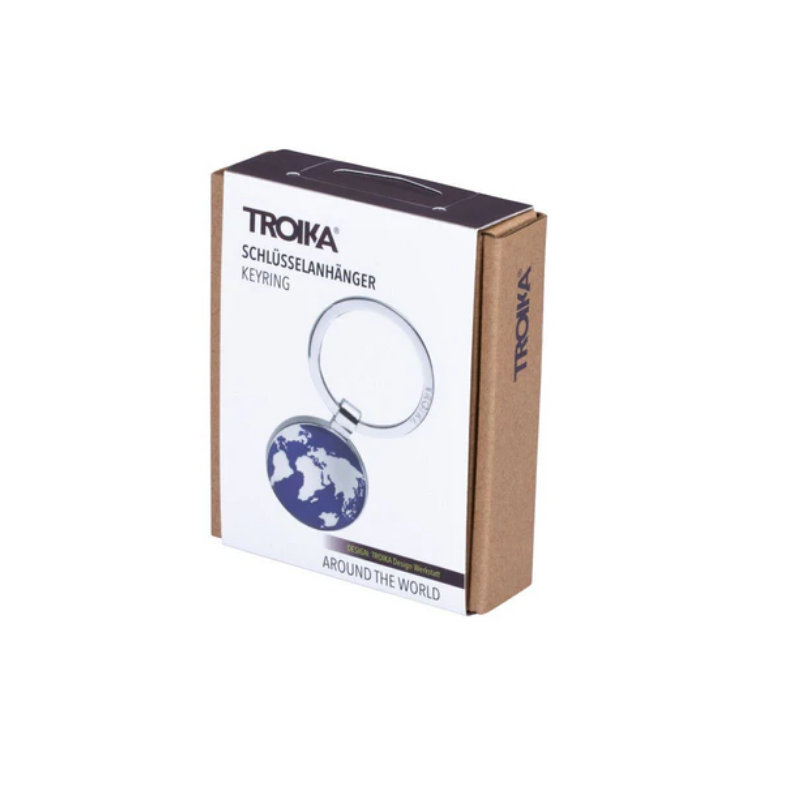 Around The World Globe Keyring