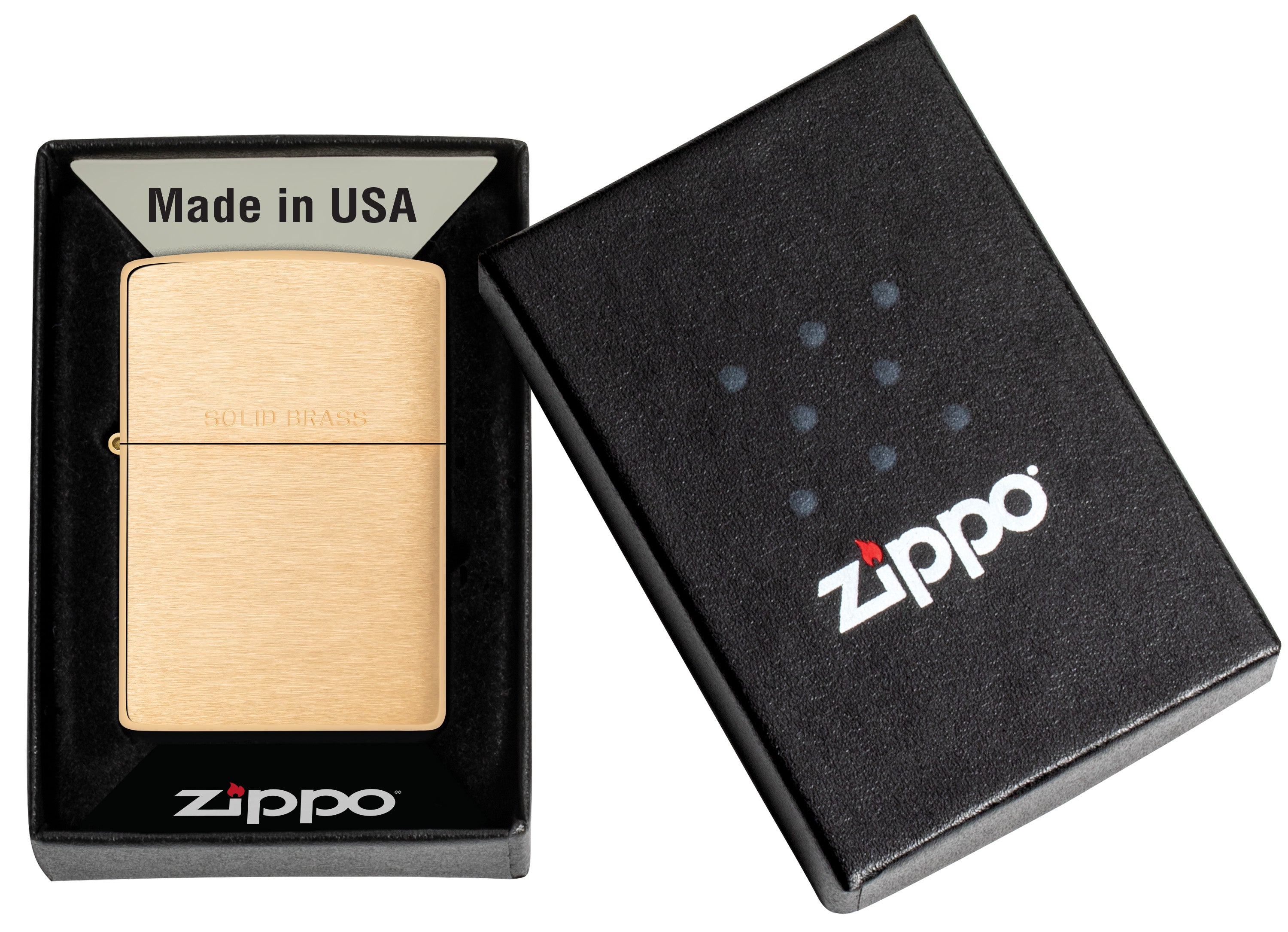 Zippo Brushed Brass Lighter