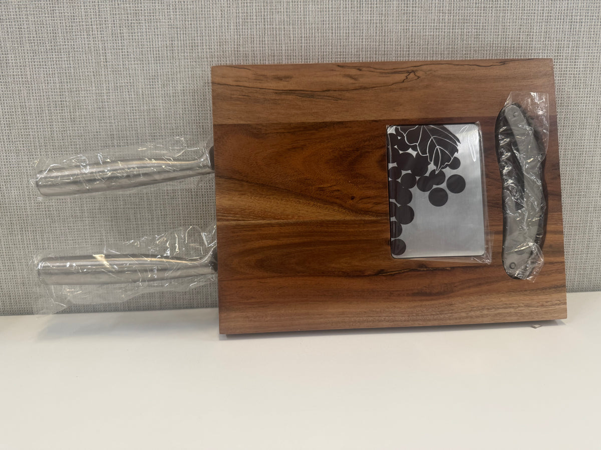 Personalised Acacia Cheese Board Set