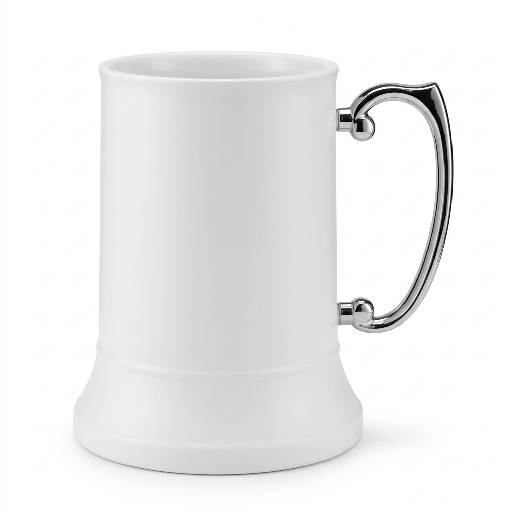 Matte White Tankard -  Stainless Steel - Add Personalisation