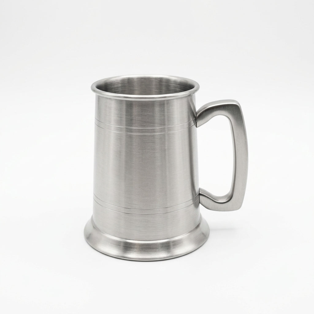 Stainless Steel Tankard In Wooden Box