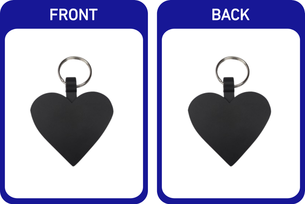 Matte Coloured Heart Pet Tags