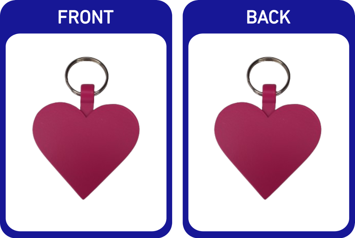 Matte Coloured Heart Pet Tags