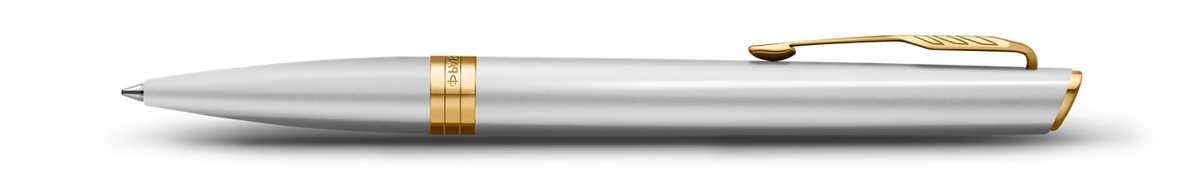 Parker Pen Meridian Chrome Gold Trim Parker Ball Point Pen