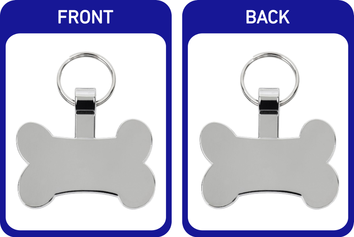 Metal Bone Pet Tags