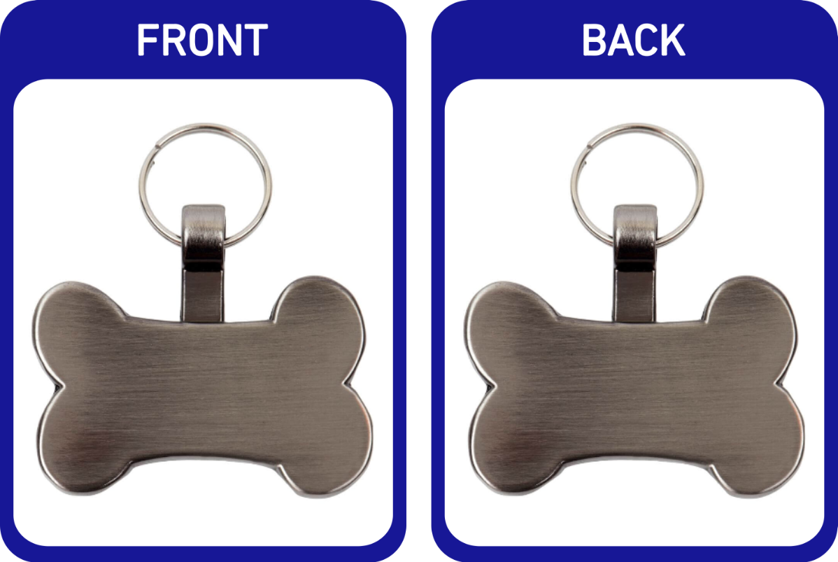 Metal Bone Pet Tags