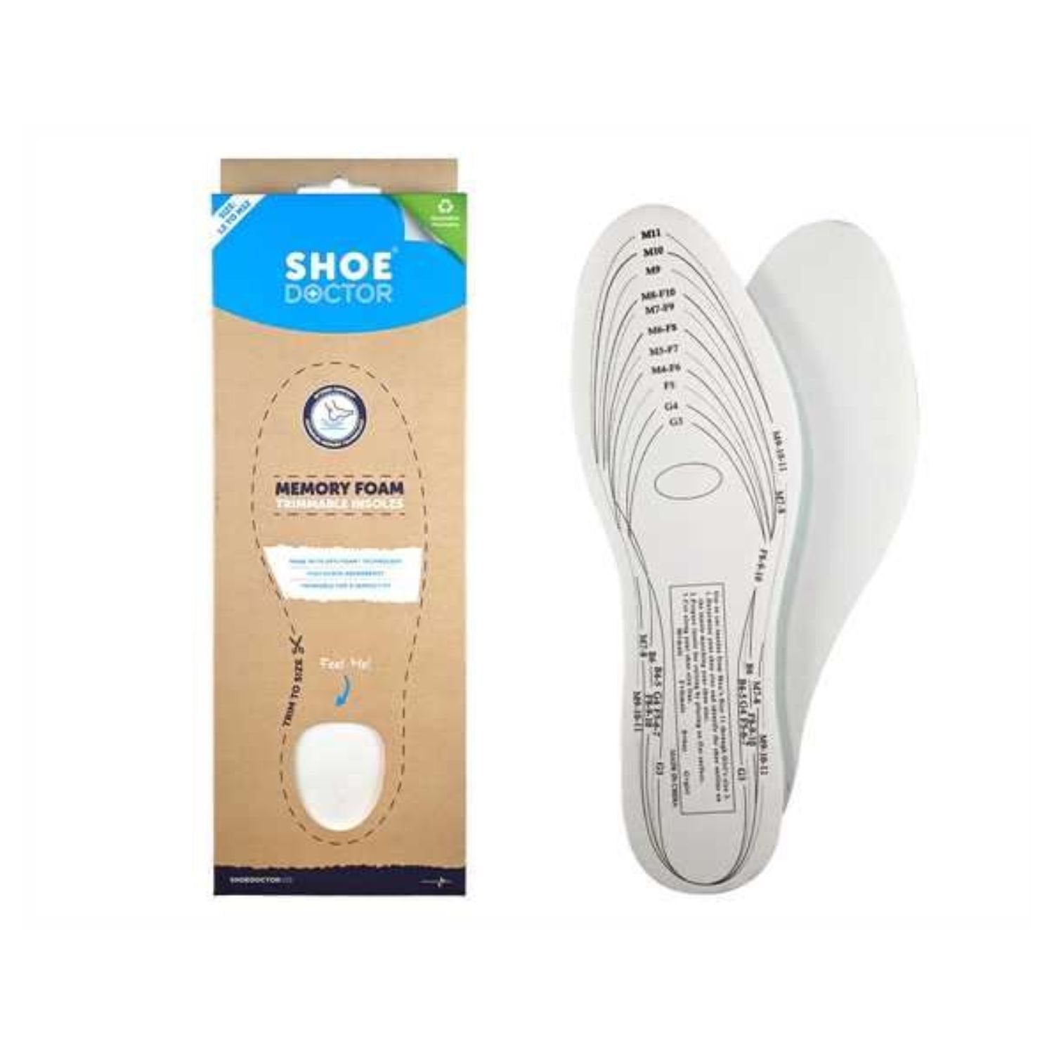 Shoe Doctor Memory Foam Universal Insole
