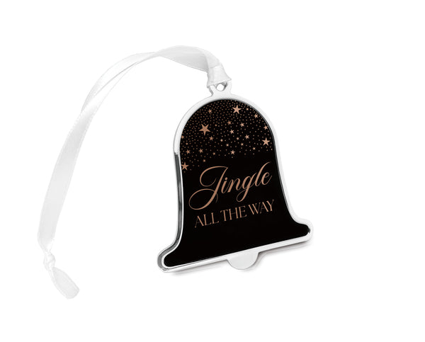 engraved Christmas tree Decoration Bell Keepsake