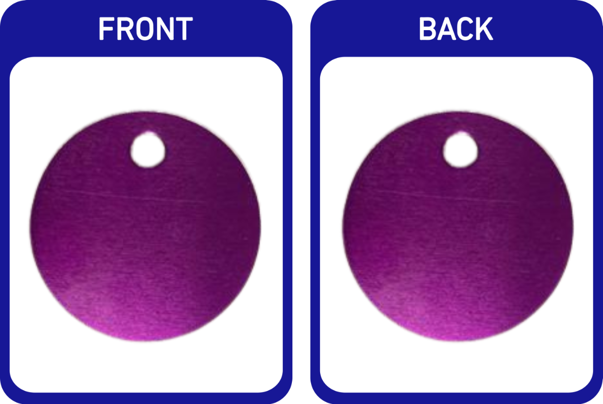 Anodised Aluminium Pet Tags