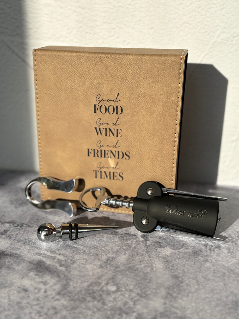 3pc personalised wine opening set perfect gift for wine lovers 